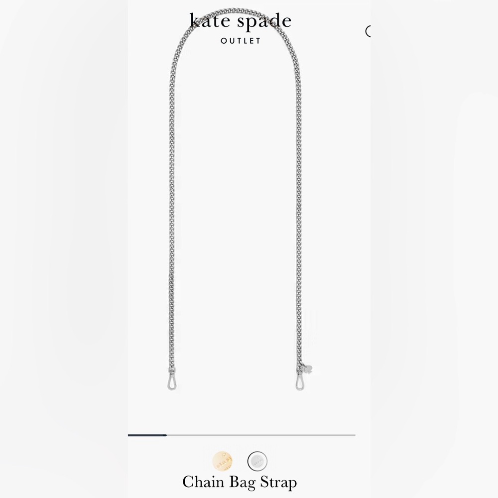 Kate Spade Metallic Chain Bag Strap